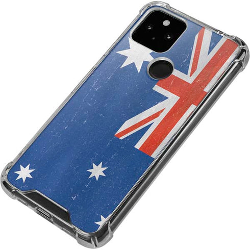 Australia Flag Distressed Google Pixel 4a 5G Clear Case